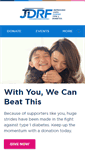 Mobile Screenshot of jdrf.org